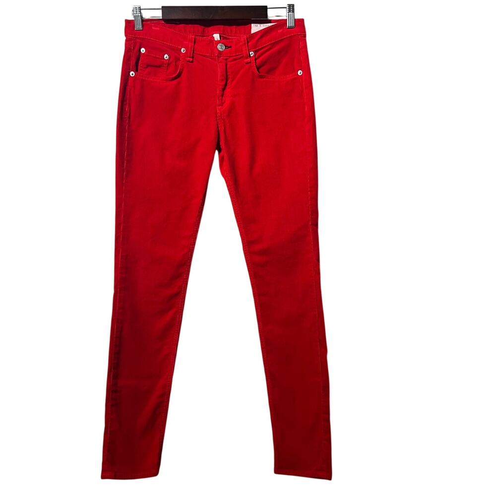Rag & Bone Five Pocket Mid Rise Corduroy Skinny Jean Pants | Women's Size 27